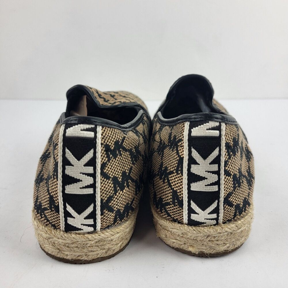 MICHAEL KORS Lenny Logo Jacquard Slip-On Espadrille Size 7M - Picture 3 of 10